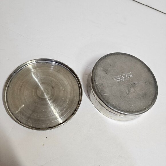 Vintage Rare Salisbury United States Congress Pewter Jewelry Trinket Box Blue - Picture 5 of 10